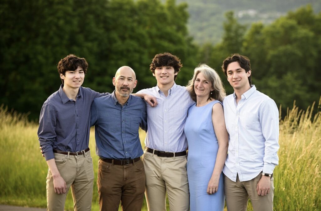 Myles Ku, Warren Ku, Jared Ku, Michelle Embree Ku, Jetson Ku